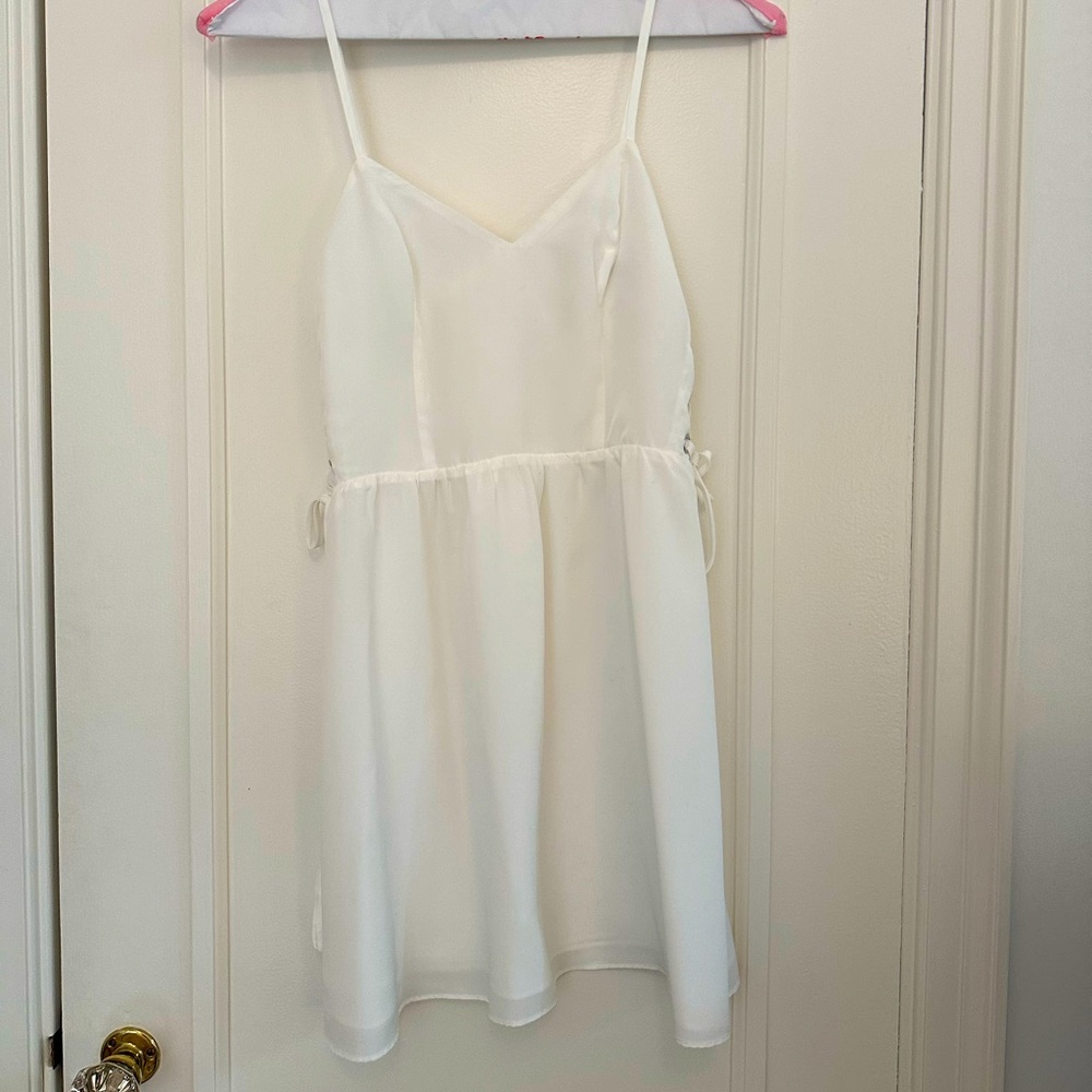Parker white mini dress